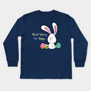 Hoppy Bunny Kids Long Sleeve T-Shirt